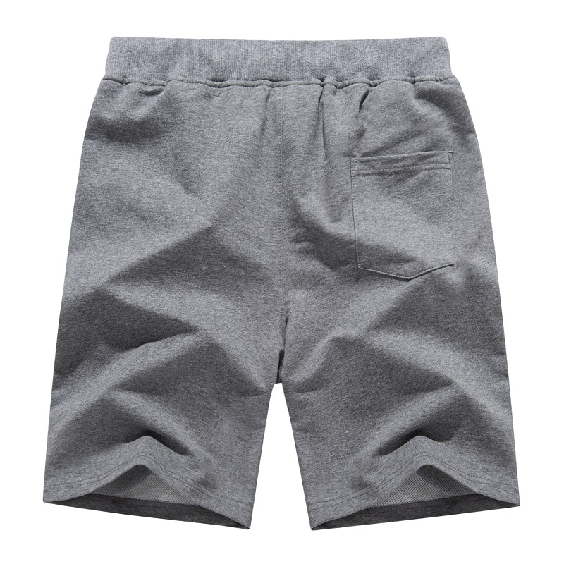 Мъжки памук Joggers Casual Workout Shorts Running Shorts with Zipper Pockets Loose Leg Down Activewear