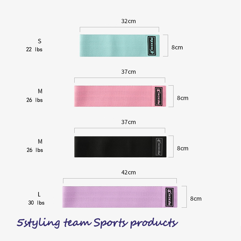 Rexchi \/ Reich йога с тазобедрен пръстен Йога съпротива с клек фитнес еластична лента опъване лента плетене