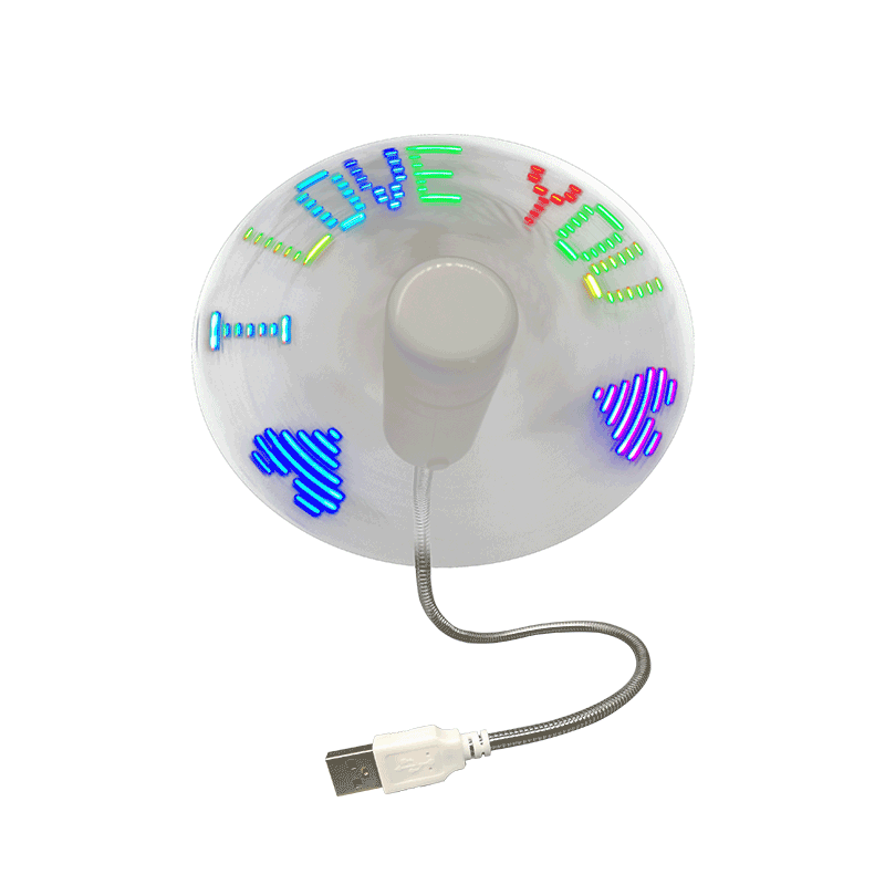 USB светодиоден вентилатор на часовника S02