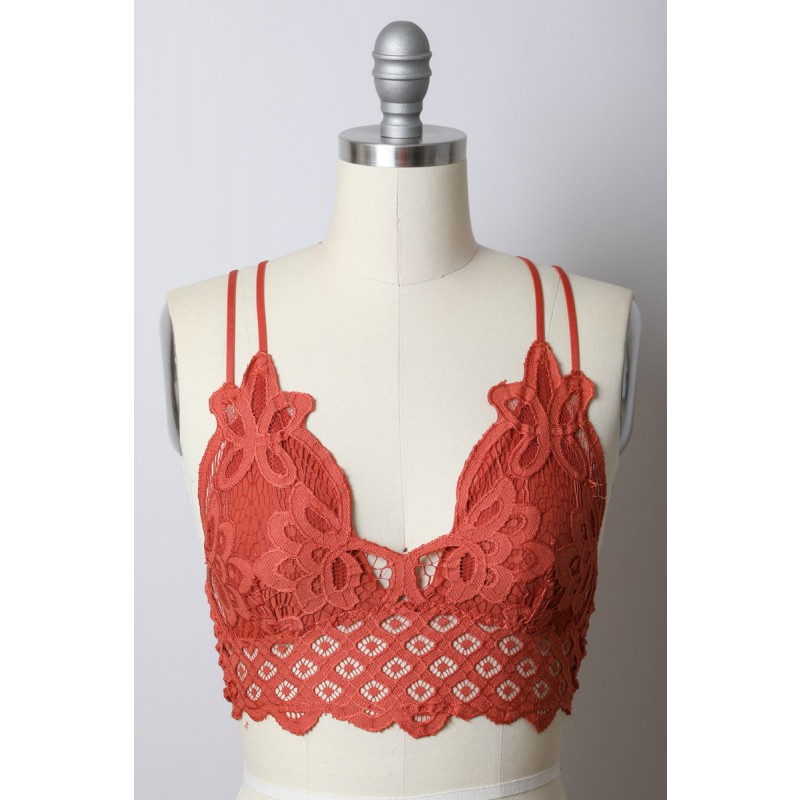 Ga-5448 Grace Girl Crochet Lace Longline Bralette Най-популярни през 2020 г.