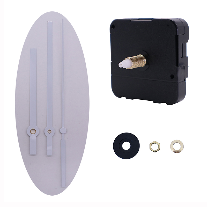 HR1688-23mm кварцова стенна часовникова машина и HR9865 HR139 бели часовникови ръце