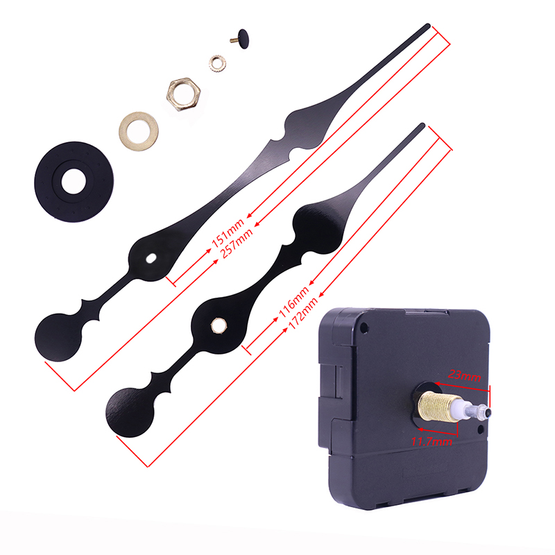 гореща разпродажба 20 мм супер въртящ момент I вал движение на часовника и големи ръце на часовника