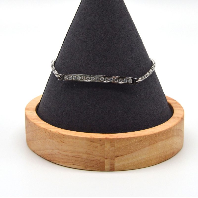 Гривната от камък от неръждаема стомана rbbg0091