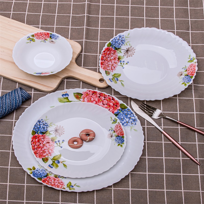 58L& Spinning Dinnerware Set Heat Resistant Опал Glassware