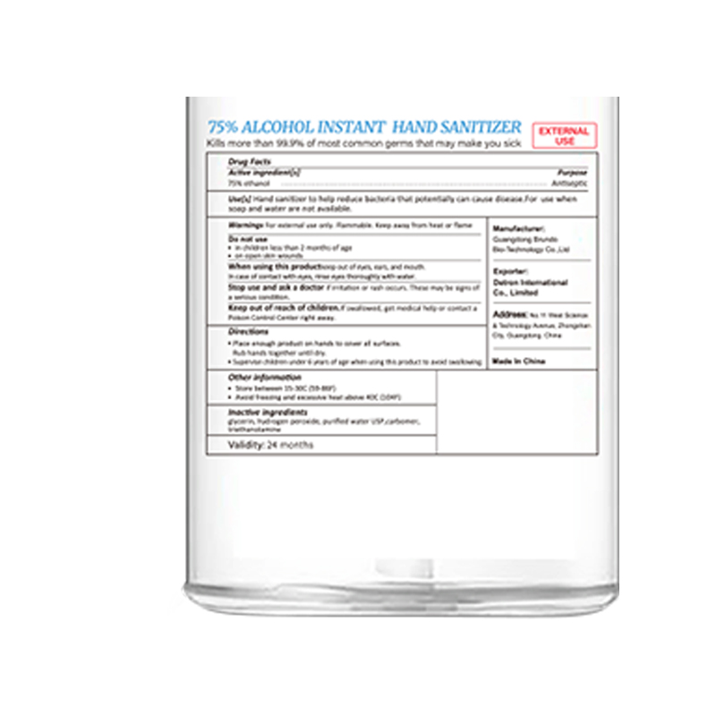 300ml 75% Алкохолен инстантен дезинфектант за ръце