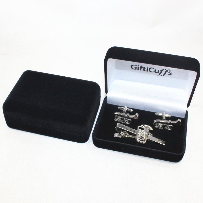 Точка D-26L кръгла форма Кадифена кутия за копчета за ръкавели, щипка за вратовръзка, mm.95*68*36, тегло около 65г