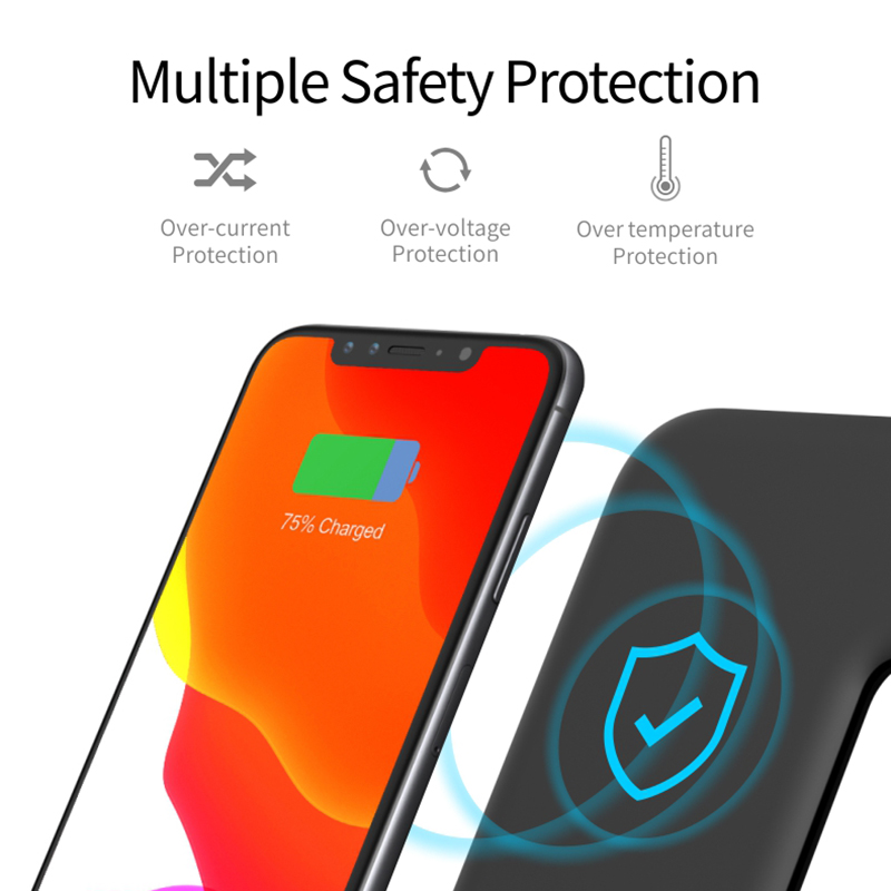 3in1 безжично зарядно устройство, съвместимо за iPhone iWatch