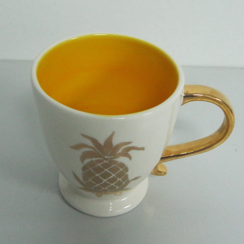 Лого Culd Metallic Decal Promotional Ceramic Mug Coffe Mug