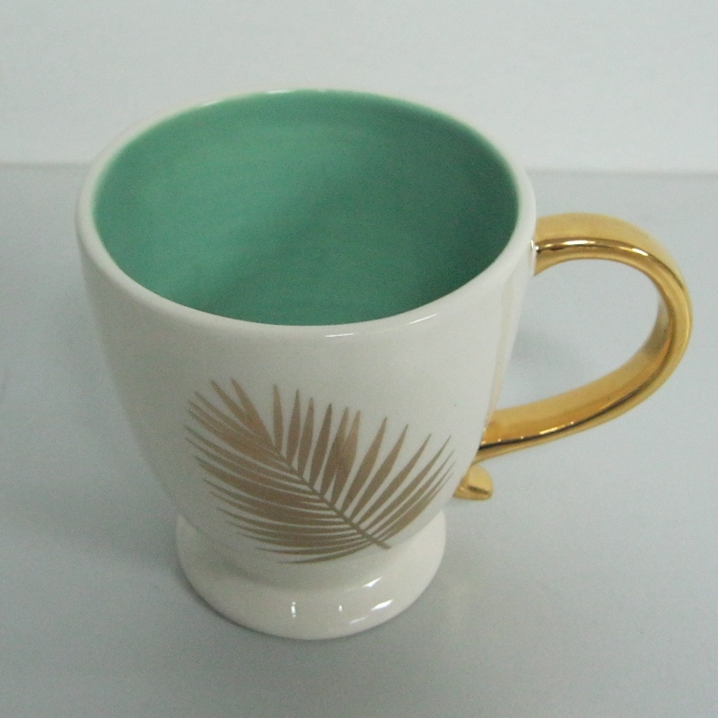 Лого Culd Metallic Decal Promotional Ceramic Mug Coffe Mug