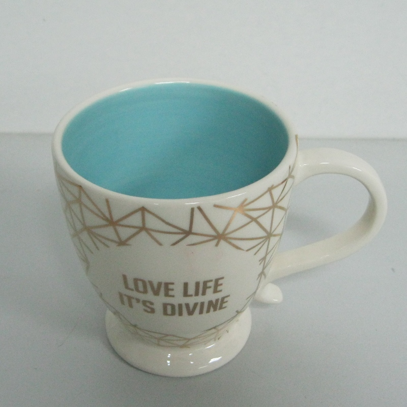 Лого Culd Metallic Decal Promotional Ceramic Mug Coffe Mug