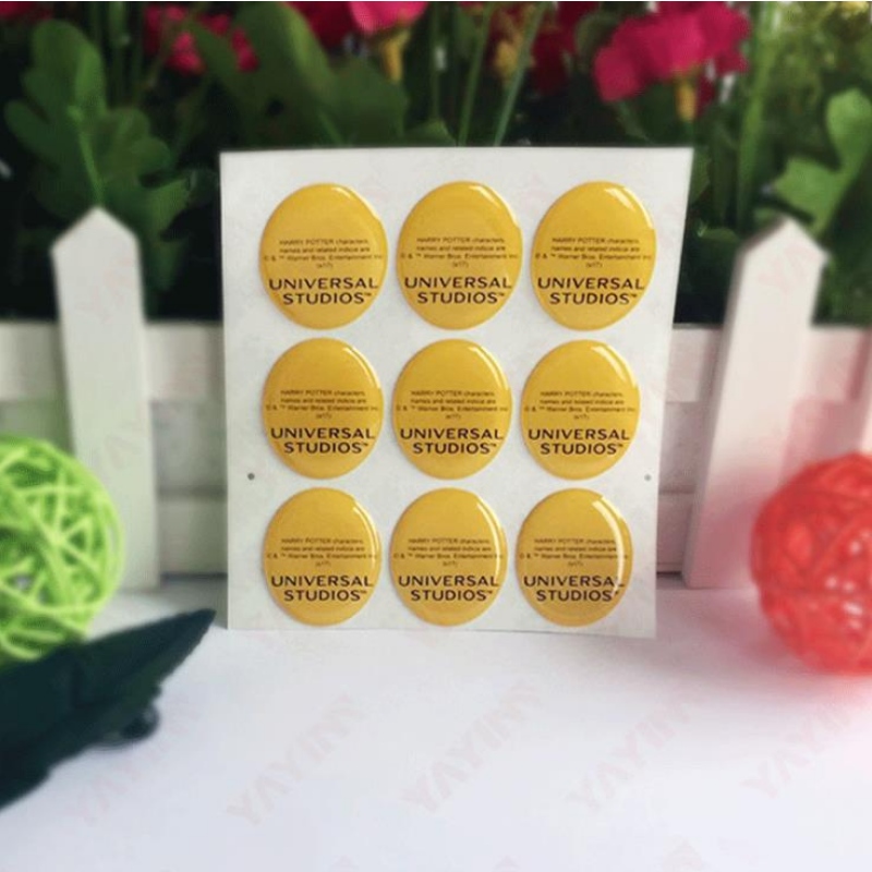 Производител Special Color Screen Printing Papern Medium crastral capping label, екологосъобразно капене на пластмасов етикет, самозалепващи се капки за печат