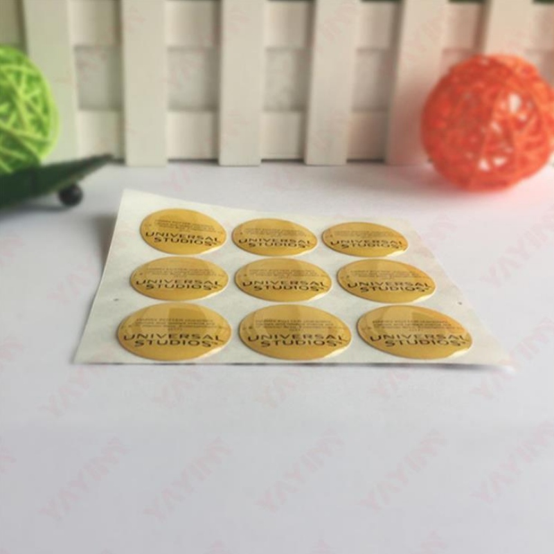 Производител Special Color Screen Printing Papern Medium crastral capping label, екологосъобразно капене на пластмасов етикет, самозалепващи се капки за печат