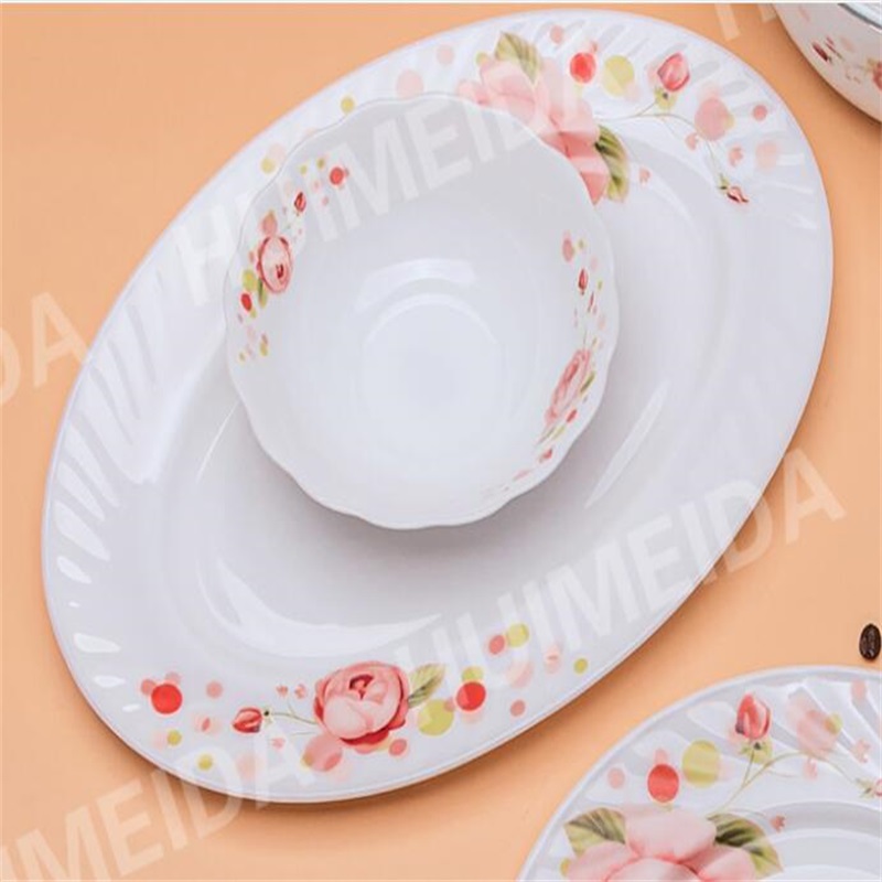 стъклени стъклени съдове и прибори за вечеря- HYP OVAL PLATE