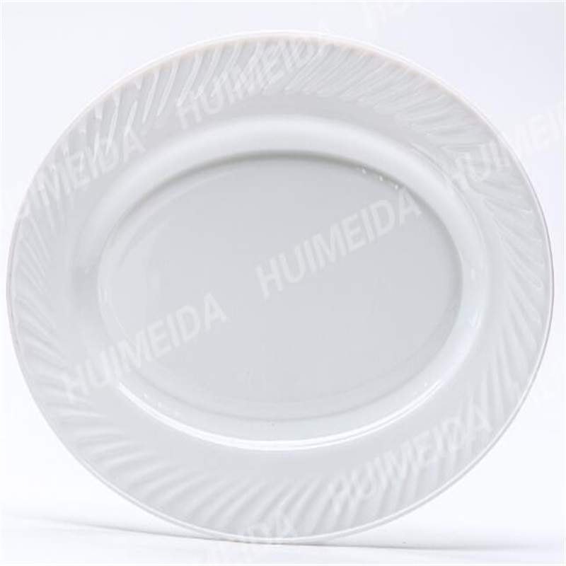 стъклени стъклени съдове и прибори за вечеря- HYP OVAL PLATE