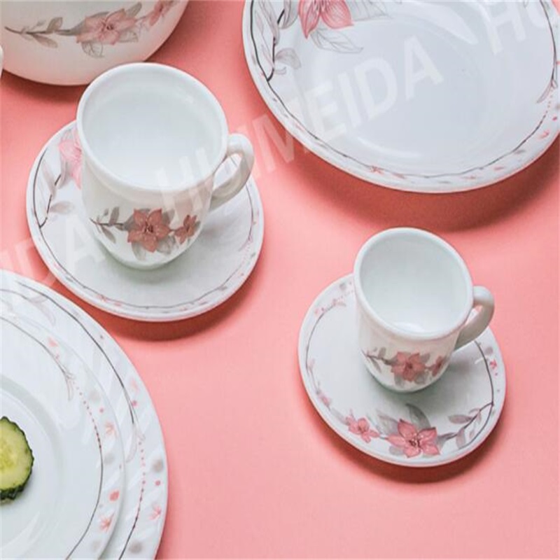 комплект за вечеря от опал стъкло - Cup Серия