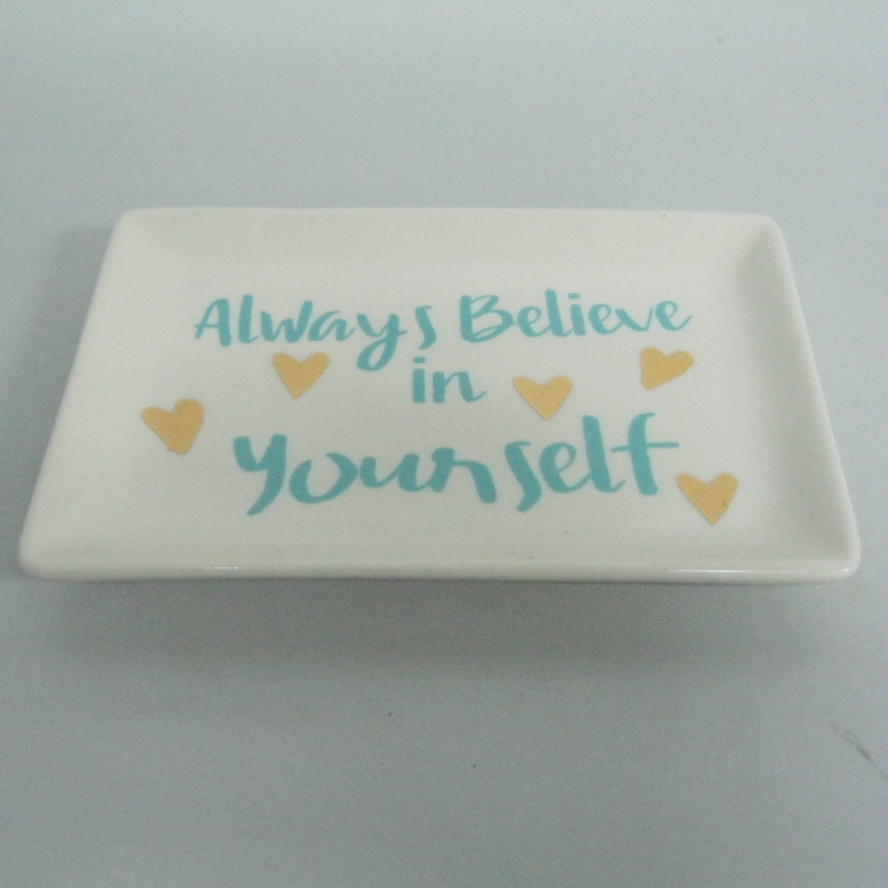 Ceramic Food Service Plate Derocation Plate 4 x5.75 x0.6