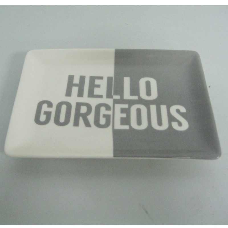 Ceramic Food Service Plate Derocation Plate 4 x5.75 x0.6