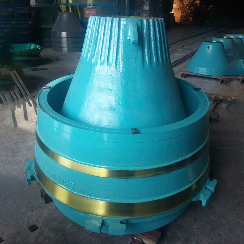 Sandvik CH440 \/ CH430 \/ Metso GP300S Bowl Liner и мантия Mn18cr2 с Molly, Barmac 9100SE VSI части към кариера Fujerah, ОАЕ.