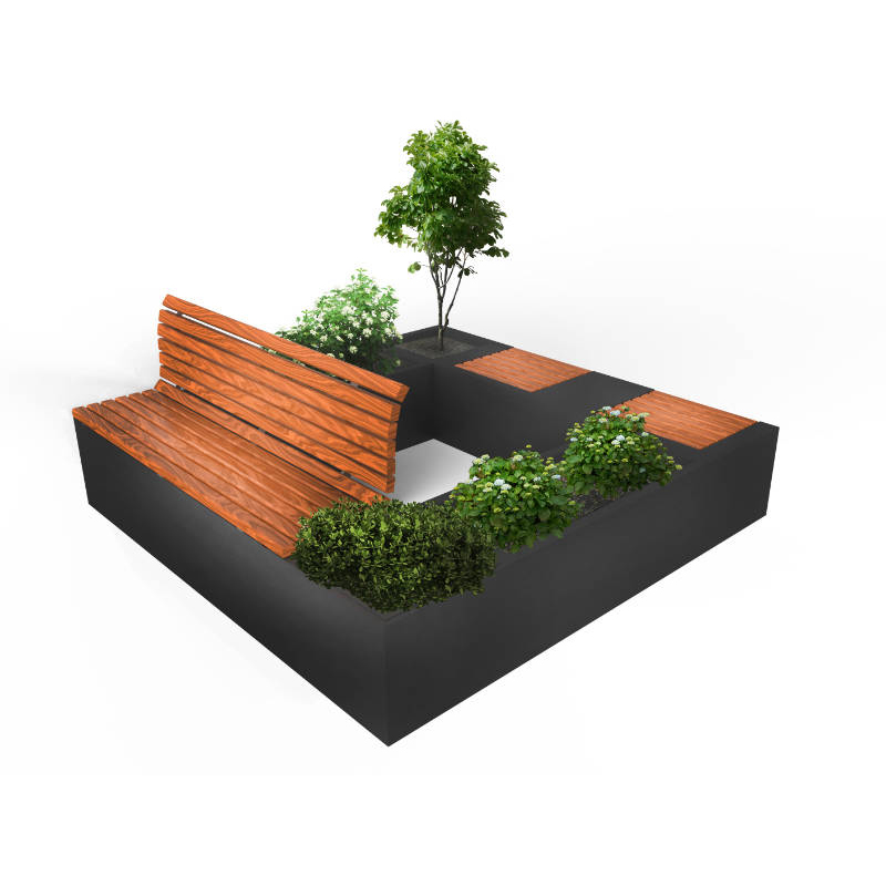 Fasion Design Интелигентни функции Професионален производител Solar Outdoor Smart Bench