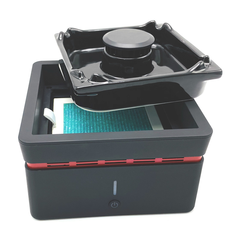 Електронно интелигентно пречистване бездимен пепелник пречиствател на въздуха против втора употреба пушен T3