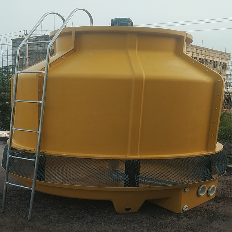 80 тона FRP отворена кръгла охладителна кула Extruder water tower