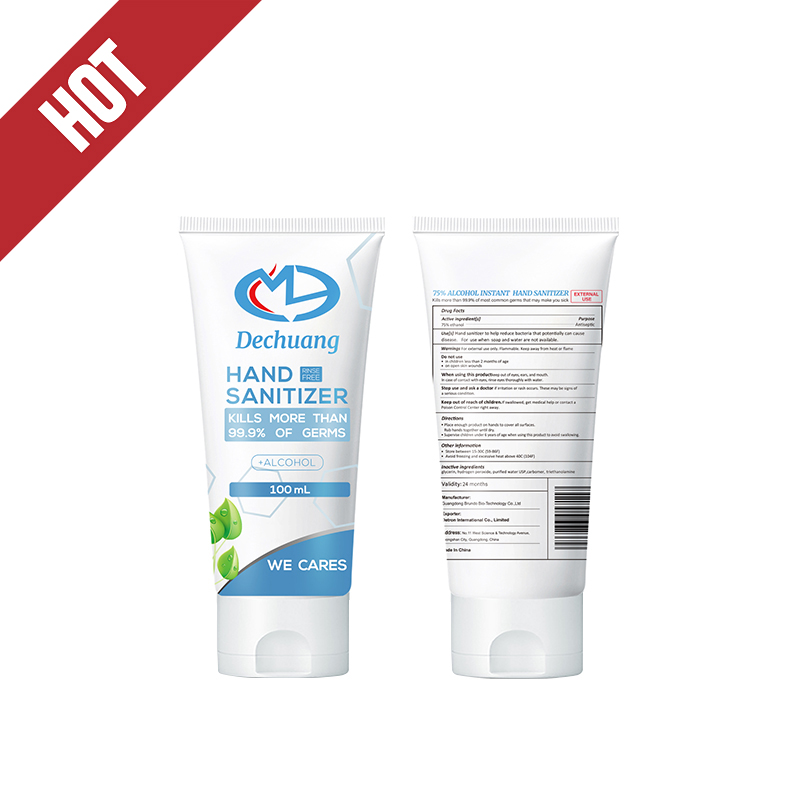 100ml 75% Не се мие алкохол инстантен дезинфектант за ръце