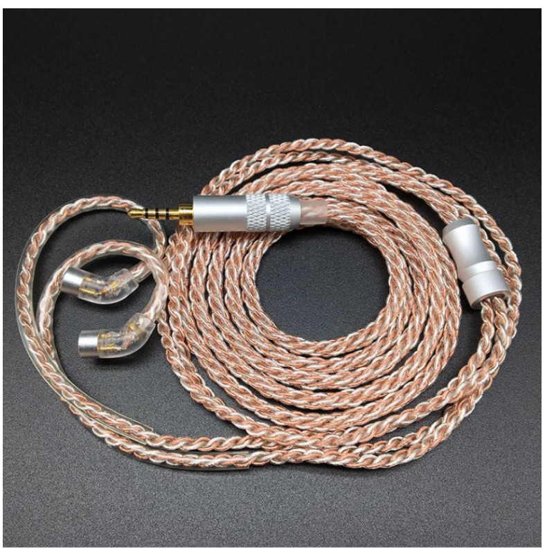 DIY слушалка ъпгрейд кабел IE80 / se846 фебрилитет 4N еднокристално медно покритие слушалка ъпгрейд кабел разширение
