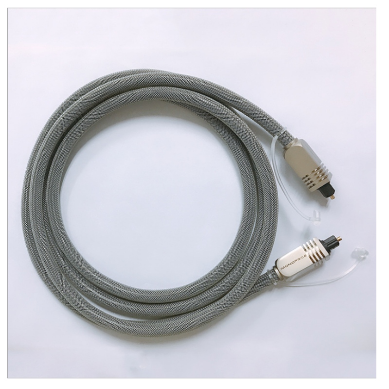Потребителски висококачествен SPDIF оптичен кабел, аудио кабел от неръждаема стомана, сплетена кола, аудио цифров трансмисионен кабел