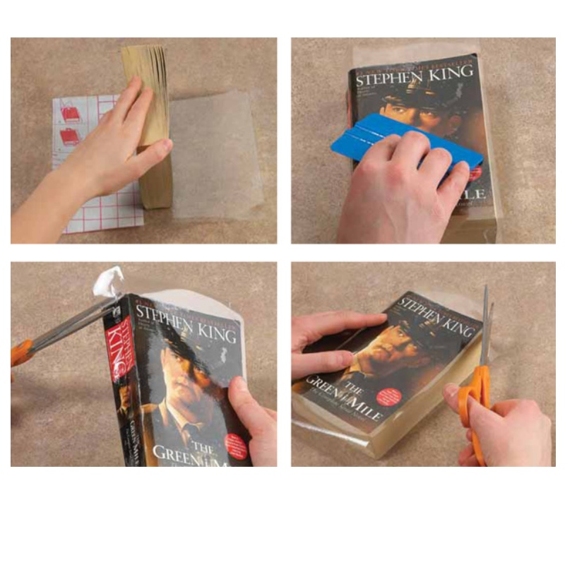 50cm*36cm прозрачно залепване PVC книжно покритие