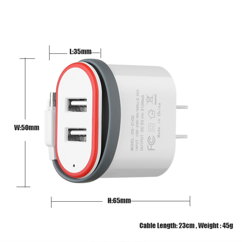 OEM лого Най-новите мобилни аксесоари Супер бърз бърз EU Plug 5V USB зарядно устройство за Android телефон много зарядно USB зарядно за стена