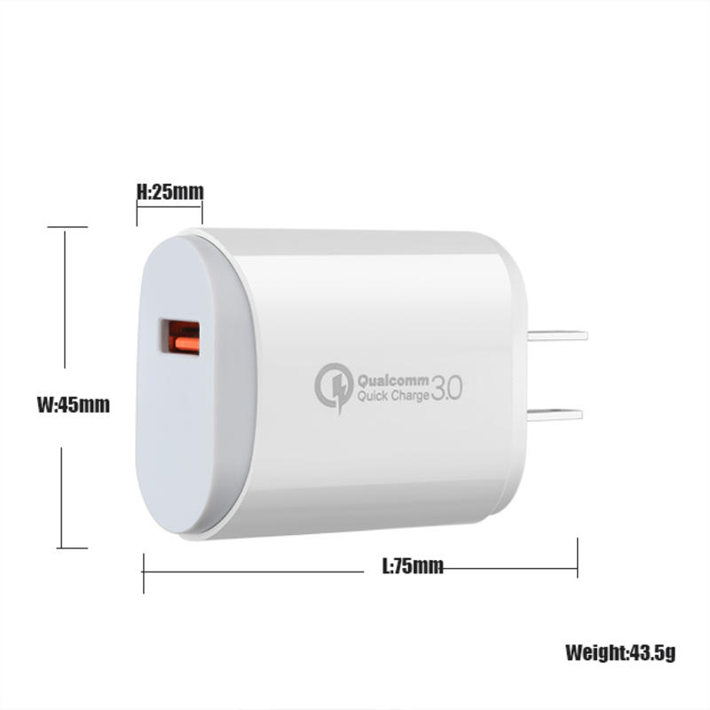 EU/US/UK PD 18W 3.0 бързо зареждане USB C Fast Charger универсално преносимо зарядно устройство