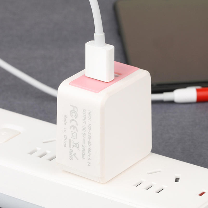 Двупортови портативни USB стенни зарядни многопортови usb зарядни устройства OEM / US / UK / AU OEM