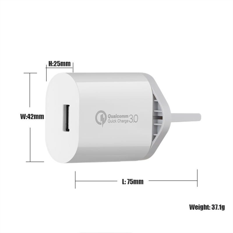 18W QC 3.0 USB стена зарядно зарядно адаптер за бързо зарядно за мобилни телефони многопортови usb зарядни устройства