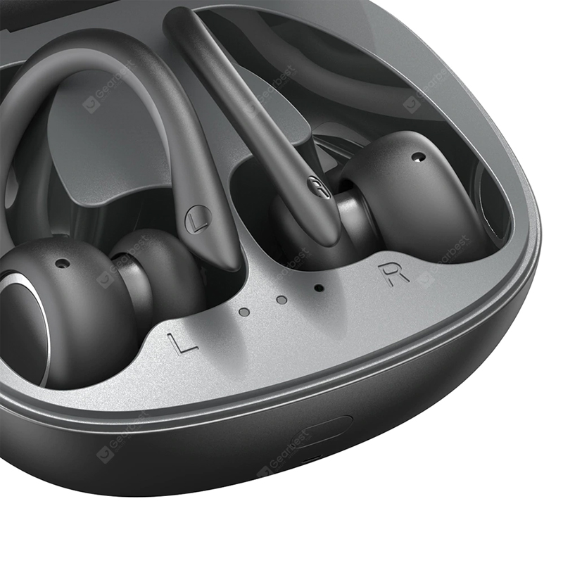 Baseus Encok W17 Sport Bluetooth слушалки Слушалки TWS Безжични слушалки Слушалки Поддръжка Qi Безжично зареждане Smart Touch IP55 Водоустойчив - Черен
