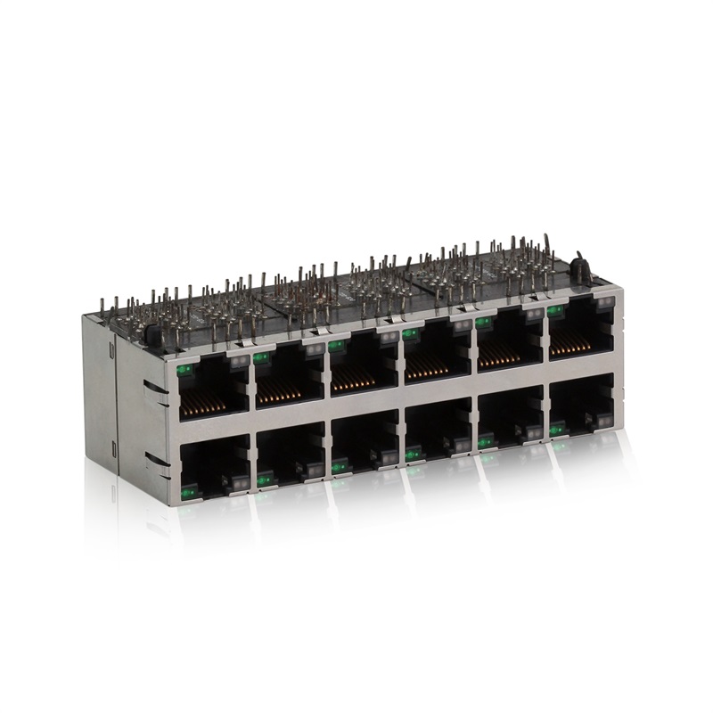 RJ45,2X6 (филтър), LED, щит