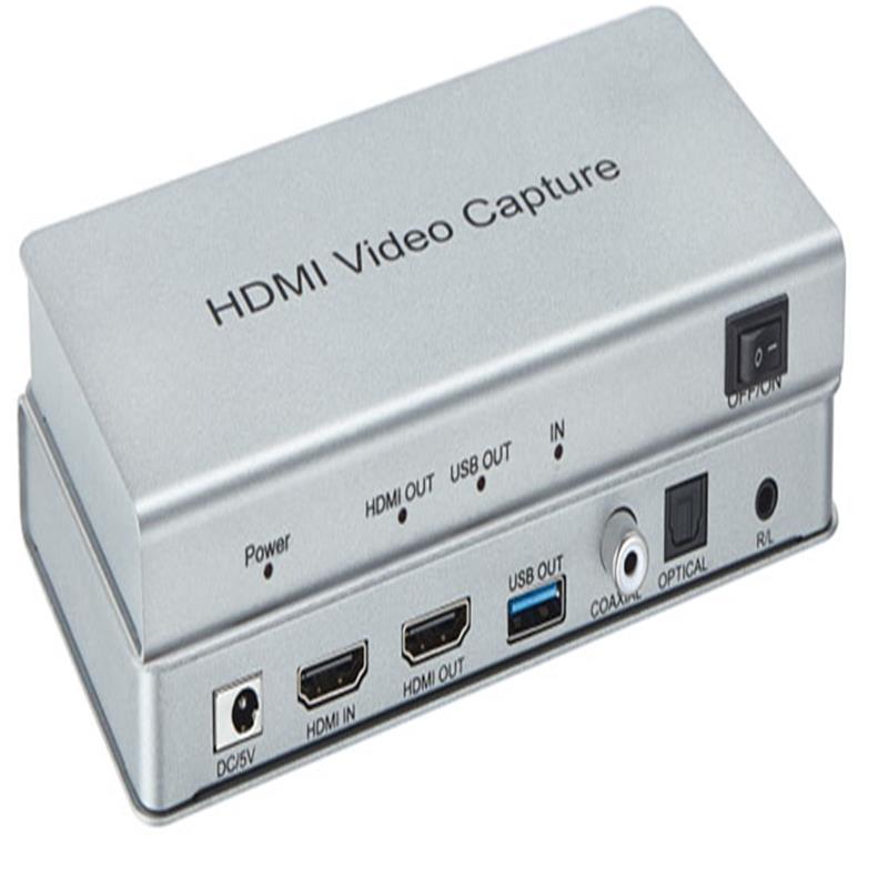 USB 3.0 HDMI видео заснемане с HDMI Loopout, коаксиален, оптичен аудио