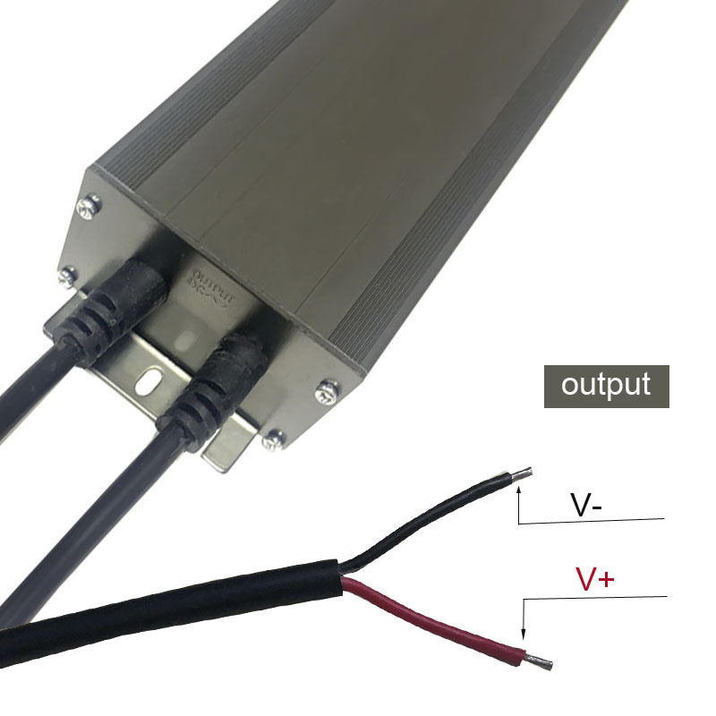 12v400w Zhongshan висококачествено постоянно напрежение водоустойчив черен сив алуминиев корпус на водача