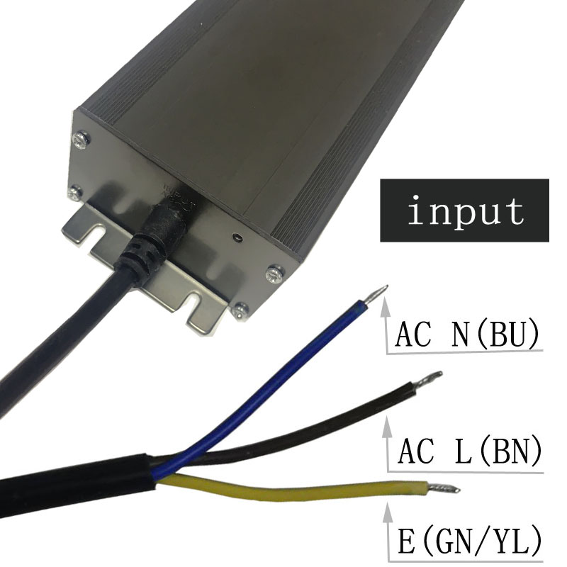 12v400w Zhongshan висококачествено постоянно напрежение водоустойчив черен сив алуминиев корпус на водача