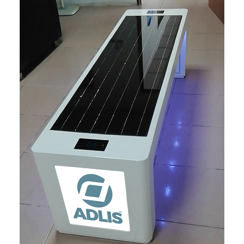 USB Phone Charger Outdoor Street Мебели Solar Powered Smart Garden Bench
