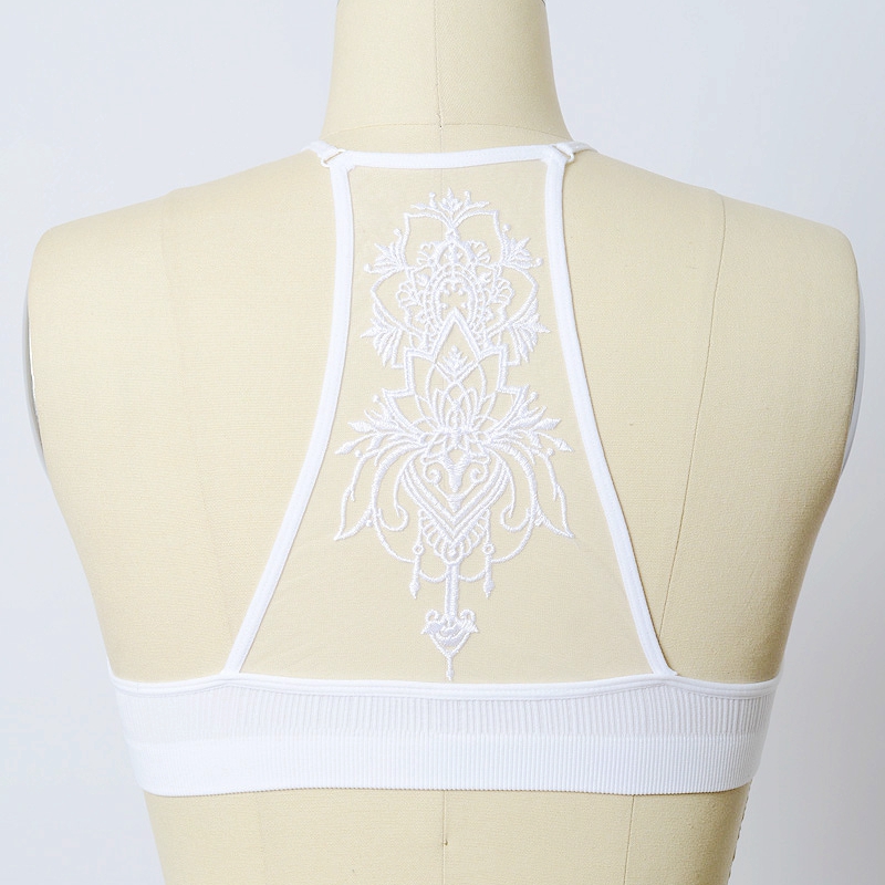 GA-5330 GRACE момиче татуировка Mesh Racerback Bralett на едро