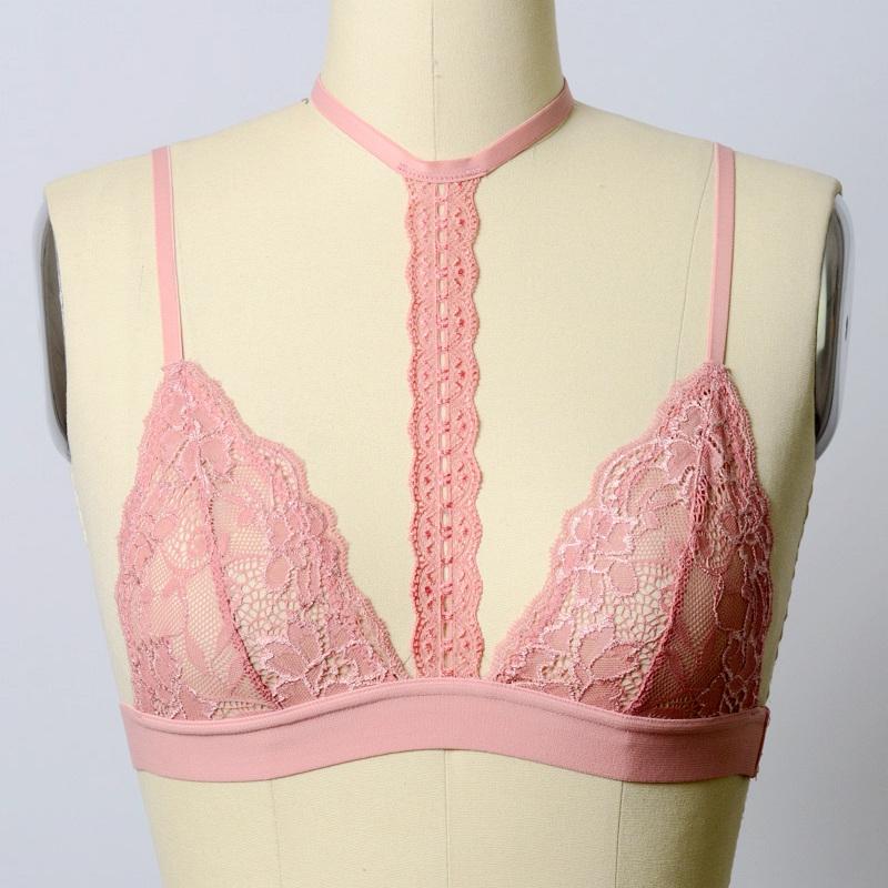 GA-5370 GRACE GIRL SCALLOP дантела Choker Bralett на едро