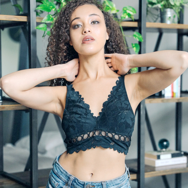 GA5503 GRACE GIRL FLORAL HONGLING BRALETTE на едро