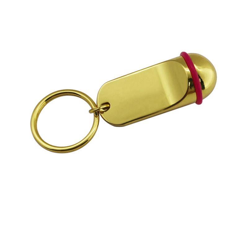 Black Metal Hotel Keychain