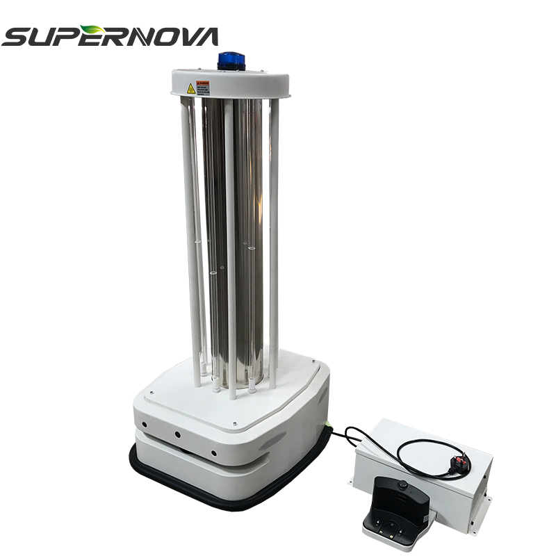 480W Wifi AI Дезинфекция на Smart Stelizer Light Дезинфекция UVC Robot UV Lamp