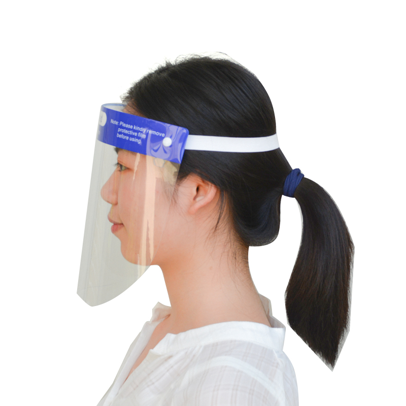 Персонализиран Изчистен Възрастен Анти-прах против пръски Пластмасов Защитен щит за лице Пълно лице Faceshield