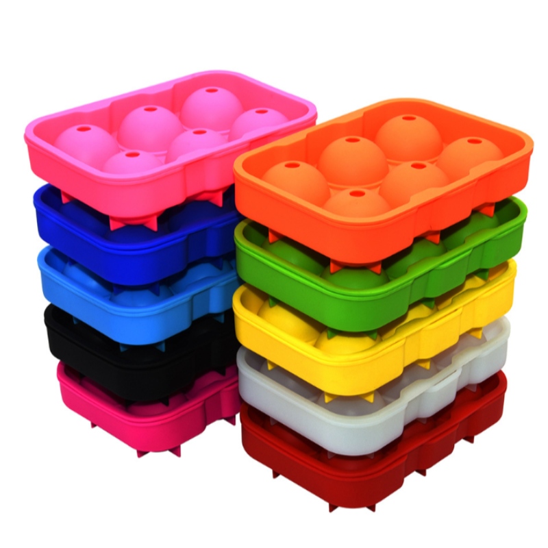 Специален модел лед за 10 цветни точкови уиски с 6 дупки форма за хокей на лед кръгла водоустойчива машина за лед