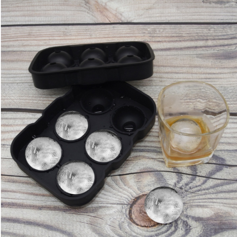 Специален модел лед за 10 цветни точкови уиски с 6 дупки форма за хокей на лед кръгла водоустойчива машина за лед