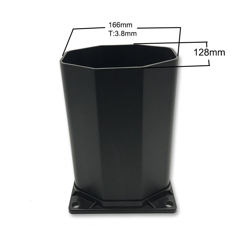 Потребителска пластмасова осмоъгълна тръба за аксесоари за плажно душ оборудване