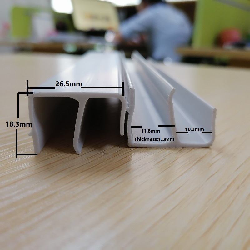 PVC E-образен профил pvc канал облицовка производител на pvc канал в Китай