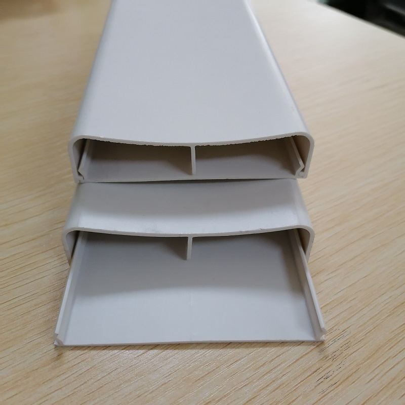 Кабел за PVC кабел Двуканален канал за управление на кабели PVC кабелен коректор Raceway